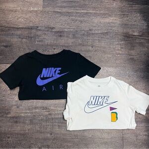 2 Nike tshirts- one Black and one White Short Sleeve Tees